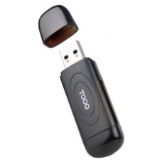 LECTOR TARJETAS USB 3.0 2 EN 1 NEGRO TOOQ