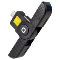 LECTOR TARJETAS INTELIGENTE DNI ELECTRONICO USB-C NEGRO TOOQ