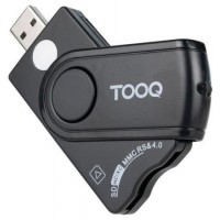 LECTOR TARJETAS INTELIGENTE DNI ELECTRONICO SIM SD SF USB-A NEGRO TOOQ