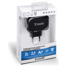 CARGADOR PARED USB TQWC-1S02 2xUSB 3.4 A(TOTAL) AI-TECH NEGRO