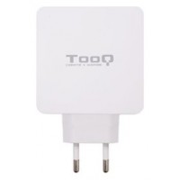 CARGADOR DE PARED USB-C PD + USB A TOOQ TQWC-2S03WT QC3.0, 48W BLANCO