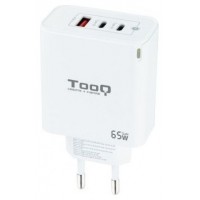 TOOQ Cargador pared GAN 2xUSB-C 1xUSB-A 45W+20W