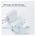 TOOQ Cargador pared GAN 2xUSB-C 1xUSB-A 45W+20W