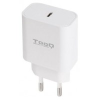 Tooq Cargador pared USB-C PD3.0 20W Blanco