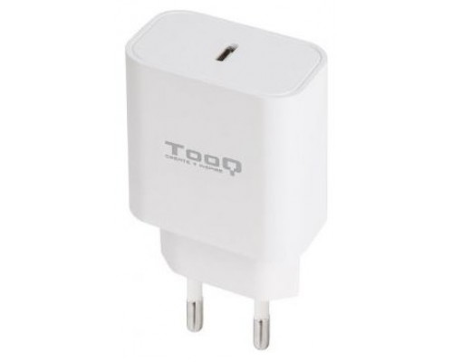 Tooq Cargador pared USB-C PD3.0 20W Blanco