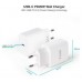 Tooq Cargador pared USB-C PD3.0 20W Blanco