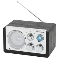 RADIO DENVER DE DISE&Ntilde;O MODERNO NEGRA