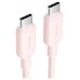 CABLE USB-C A USB-C 2.0 3A 1 M ROSA VENTION