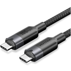CABLE USB-C A USB-C 3.2 0.5 M NEGRO VENTION-AA4 CABLE USB-C A USB-C 3.2 0.5 M NEGRO VENTION