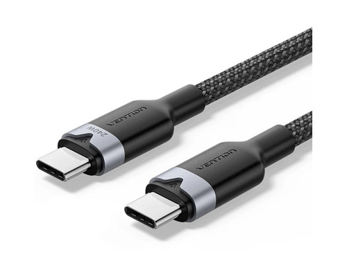 CABLE USB-C A USB-C 240W 2 M NEGRO VENTION