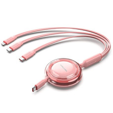 CABLE USB-C A 3xUSB-C 100W 1.1 M ROSA VENTION-AA4 CABLE USB-C A 3xUSB-C 100W 1.1 M ROSA VENTION