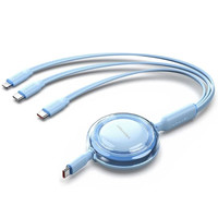 CABLE USB-C A 3xUSB-C 100W 1.1 M AZUL VENTION-4AA CABLE USB-C A 3xUSB-C 100W 1.1 M AZUL VENTION