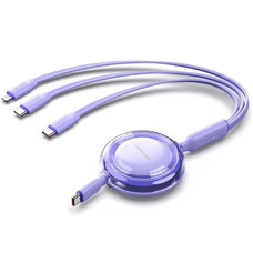 CABLE USB-C A 3xUSB-C 100W 1.1 M MORADO VENTION-AA4 CABLE USB-C A 3xUSB-C 100W 1.1 M MORADO VENTION