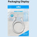 CABLE USB-C A USB-C 100W 2.0 3A 2 M GRIS VENTION