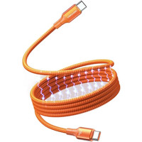 CABLE USB-C A USB-C 5A 240W MAGNETICO 1.5 M NARANJA VENTION-7AA CABLE USB-C A USB-C 5A 240W MAGNETICO 1.5 M NARANJA VENTION