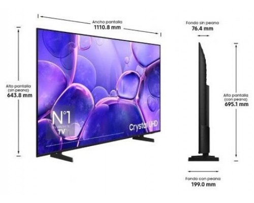 SAMSUNG TV 50" TU50U8005F CRYSTAL UHD SMART TV BT