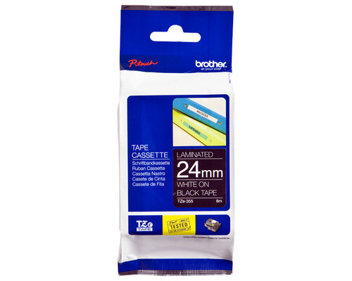 Cinta laminada brother tze355 24mm x-MR4 Cinta laminada brother tze355 24mm x