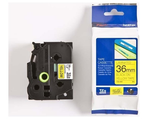 Cinta laminada brother tze661 36mm x-MR4 Cinta laminada brother tze661 36mm x