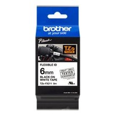 Cinta laminada brother tzefx211 texto negro