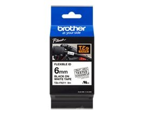 Cinta laminada brother tzefx211 texto negro-MR3 Cinta laminada brother tzefx211 texto negro