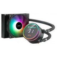 REFRIGERACIÓN LÍQUIDA CPU UNYKA AQUASTORM 120MM BLACK RGB Rainbow, DISPLAY