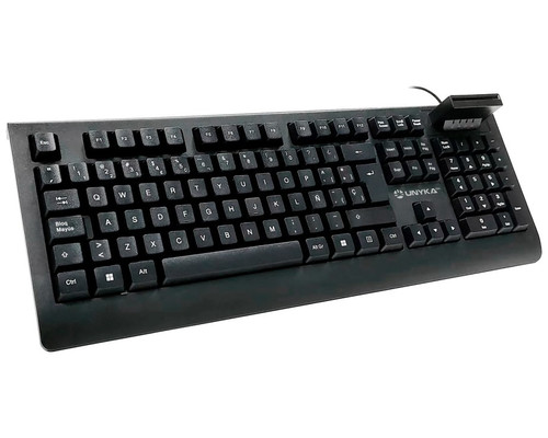 Teclado unykach kb918 usb lector dni