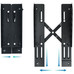 Tooq Soporte para CPU de suelo con ruedas negro