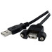 Cable usb 2.0 startech 0.30m macho - hembra