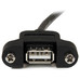 Cable usb 2.0 startech 0.30m macho - hembra