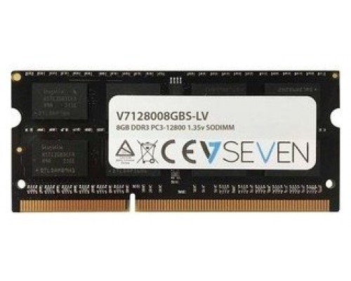 MODULO SODIMM DDR3 8GB 1600MHZ V7 PC3-12800 1.35V