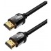 CABLE HDMI V2.0 4K M-M TRENZADO 0.75 M NEGRO VENTION