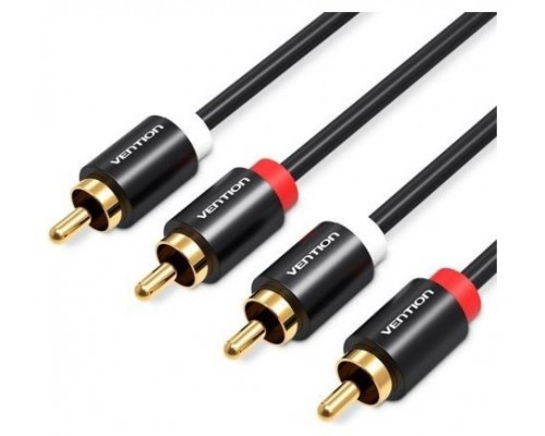 CABLE AUDIO ESTEREO 2xRCA/M 2xRCA/M 2 M NEGRO VENTION