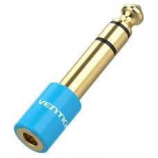 ADAPTADOR AUDIO JACK 6.5/M JACK 3.5/H AZUL VENTION