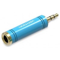 ADAPTADOR AUDIO JACK 6.5/H JACK 3.5/M AZUL VENTION