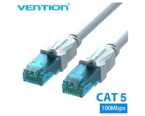 CABLE DE RED LATIGUILLO RJ45 CAT.5E UTP AWG26 15 M AZUL VENTION