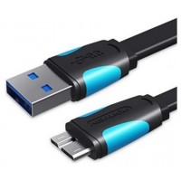 CABLE MICRO USB A USB-A 3.0 M-M 0.25 M NEGRO VENTION