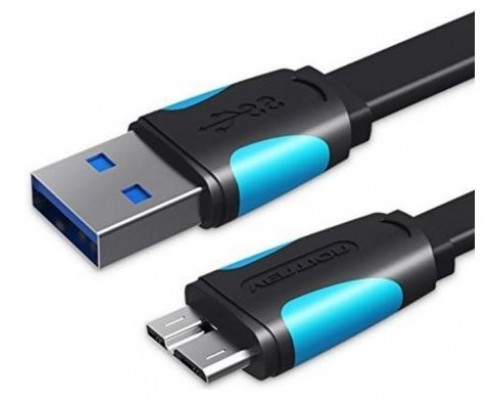 CABLE MICRO USB A USB-A 3.0 M-M 0.25 M NEGRO VENTION