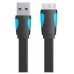 CABLE MICRO USB A USB-A 3.0 M-M 0.25 M NEGRO VENTION