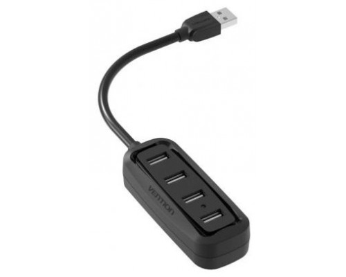 HUB 4 PUERTOS USB 2.0 4xUSB 0.15 M NEGRO VENTION