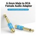 ADAPTADOR AUDIO RCA/H A JACK 6.5/M AZUL VENTION