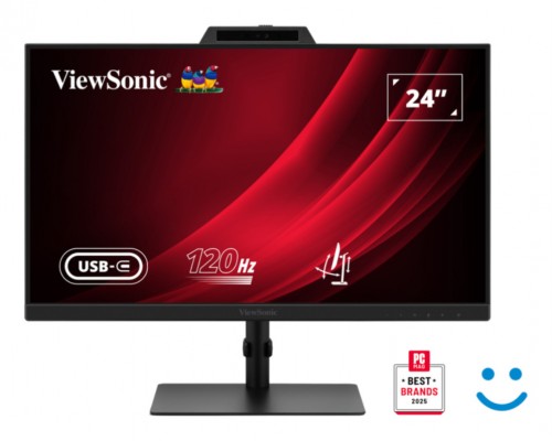 MONITOR VIEWSONIC 24" VG2441V FHD 120Hz IPS HDMI DDP WCAM USB USB-C MULTI AJUST-DI35 MONITOR VIEWSONIC 24" VG2441V FHD 120Hz IPS HDMI DDP WCAM USB USB-C MULTI AJUST
