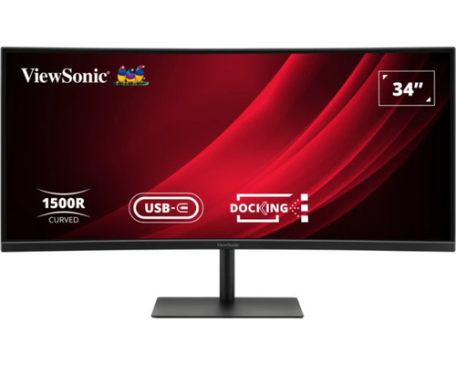 MONITOR VIEWSONIC 34" QHD CURVO HDMI DP 65W USB-C USB RJ45 MULTI AJUS.ALTURA