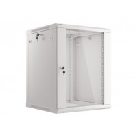 ARMARIO LANBERG MURAL RACK 19" 15U 600X600 FLAT PACK GRIS PUERTA CRISTAL