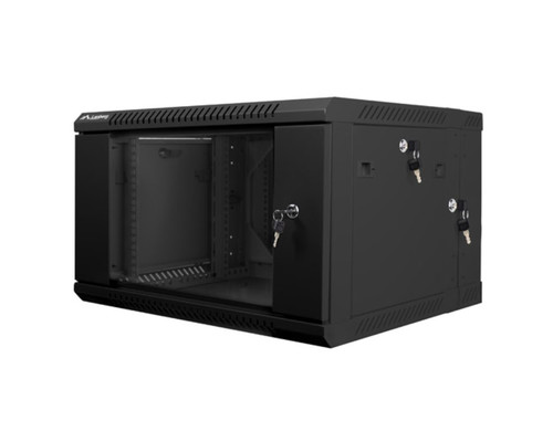 ARMARIO LANBERG MURAL DOBLE SECCION RACK 19" 6U/600X600 FLAT PACK NEGRO-DI21 ARMARIO LANBERG MURAL DOBLE SECCION RACK 19" 6U/600X600 FLAT PACK NEGRO