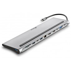 HUB 12 PUERTOS USB-C WONDERDOCK12 GRIS NGS