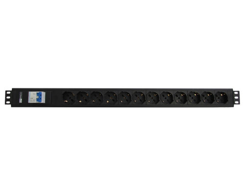Regleta rack wp 1u 12 enchufes-MR7 Regleta rack wp 1u 12 enchufes