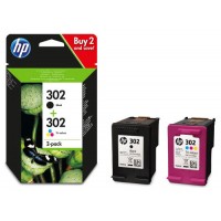 HP Cartucho Multipack 302 Negro+ Color