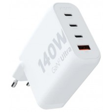 CARGADOR USB DE VIAJE/PARED 140W GAN2 ULTRA WALL 3x TYPE-C/USB 3.0 BLANCO XTORM