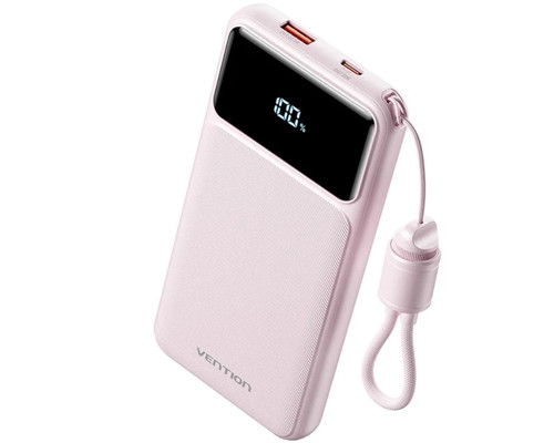 POWER BANK 10000mAh 22.5W + CABLE USB-C ROSA VENTION-AA9 POWER BANK 10000mAh 22.5W + CABLE USB-C ROSA VENTION