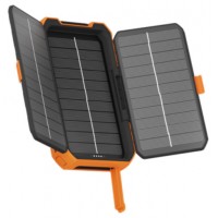 POWER BANK RUGERIZADO DE ENERGIA SOLAR XR-203 10000mAh NEGRO/NARANJA XTORM